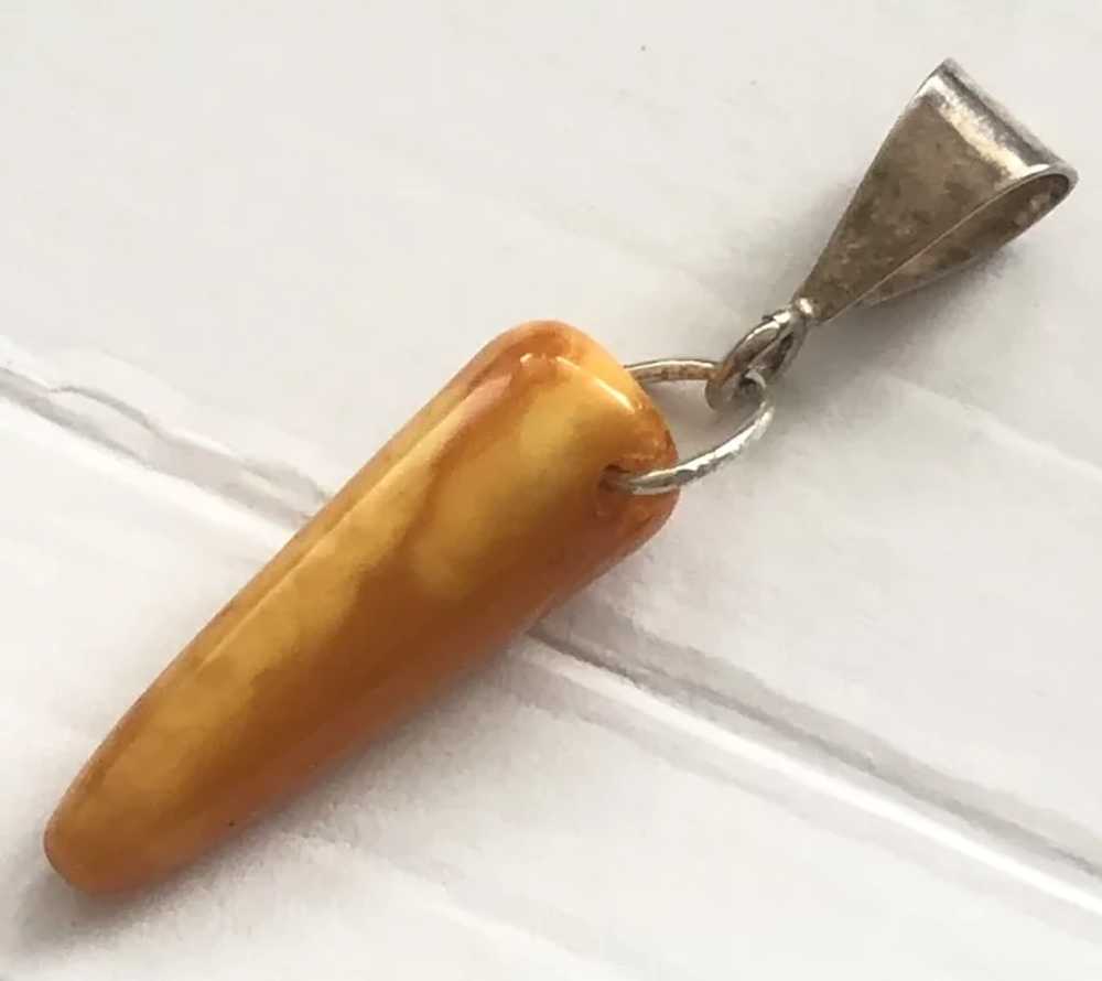 Vintage Sterling Silver Genuine Butterscotch Ambe… - image 10