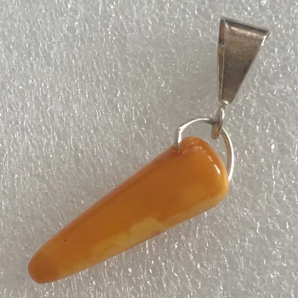 Vintage Sterling Silver Genuine Butterscotch Ambe… - image 8