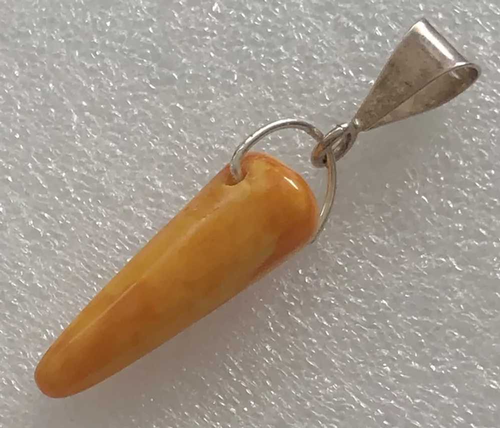 Vintage Sterling Silver Genuine Butterscotch Ambe… - image 9