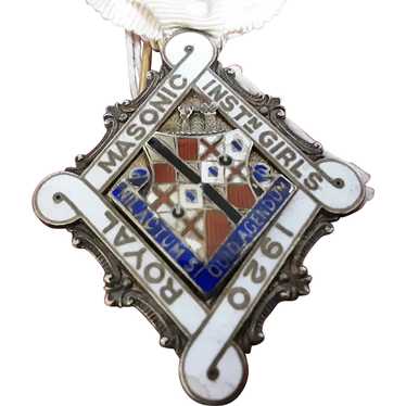 Sterling Silver Stewards Badge 1920 Royal  Masoni… - image 1
