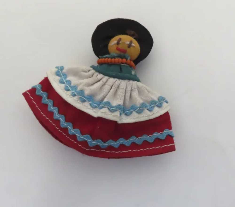 Vintage Seminole Native American Cloth Doll Pin B… - image 2