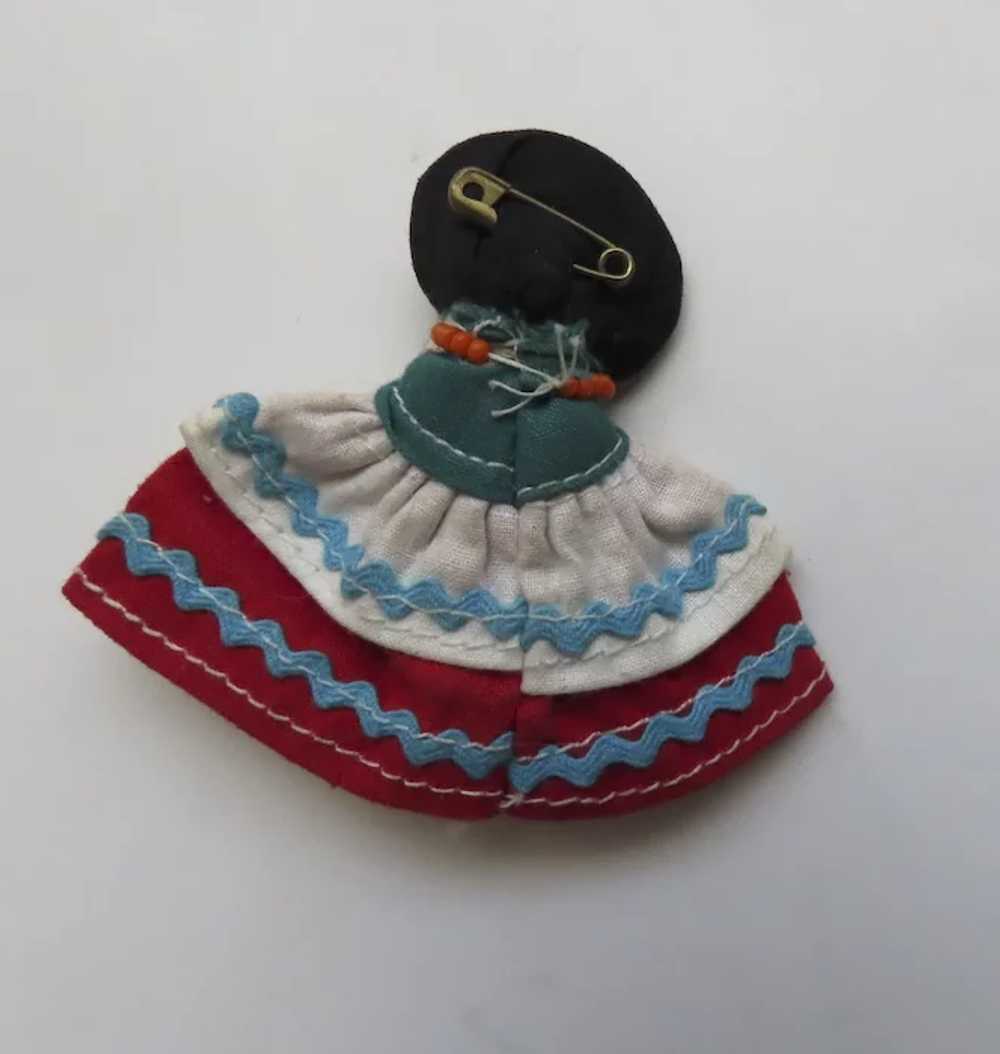 Vintage Seminole Native American Cloth Doll Pin B… - image 4