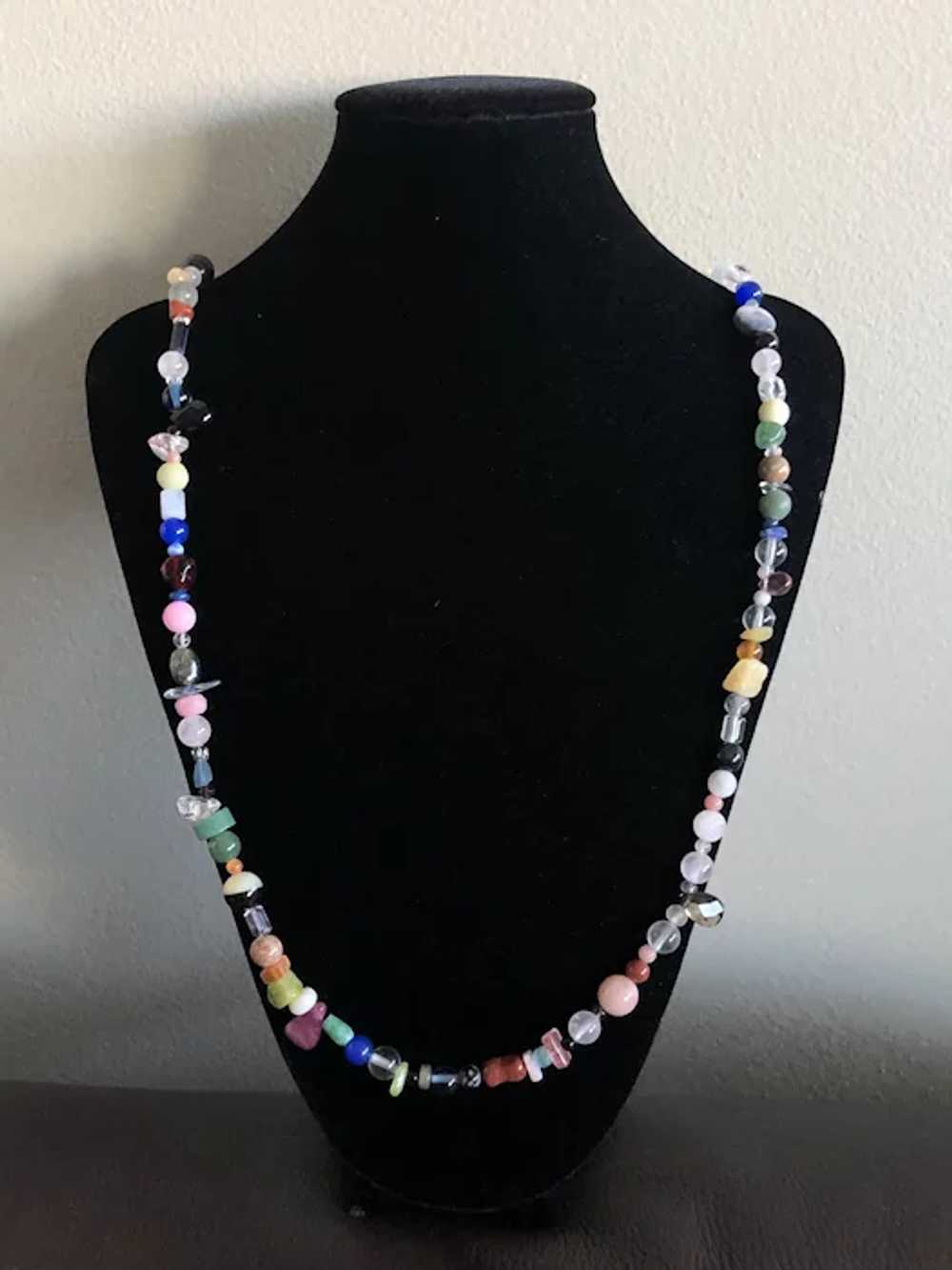 Gorgeous Sterling Silver Multicolor Semi Precious… - image 10