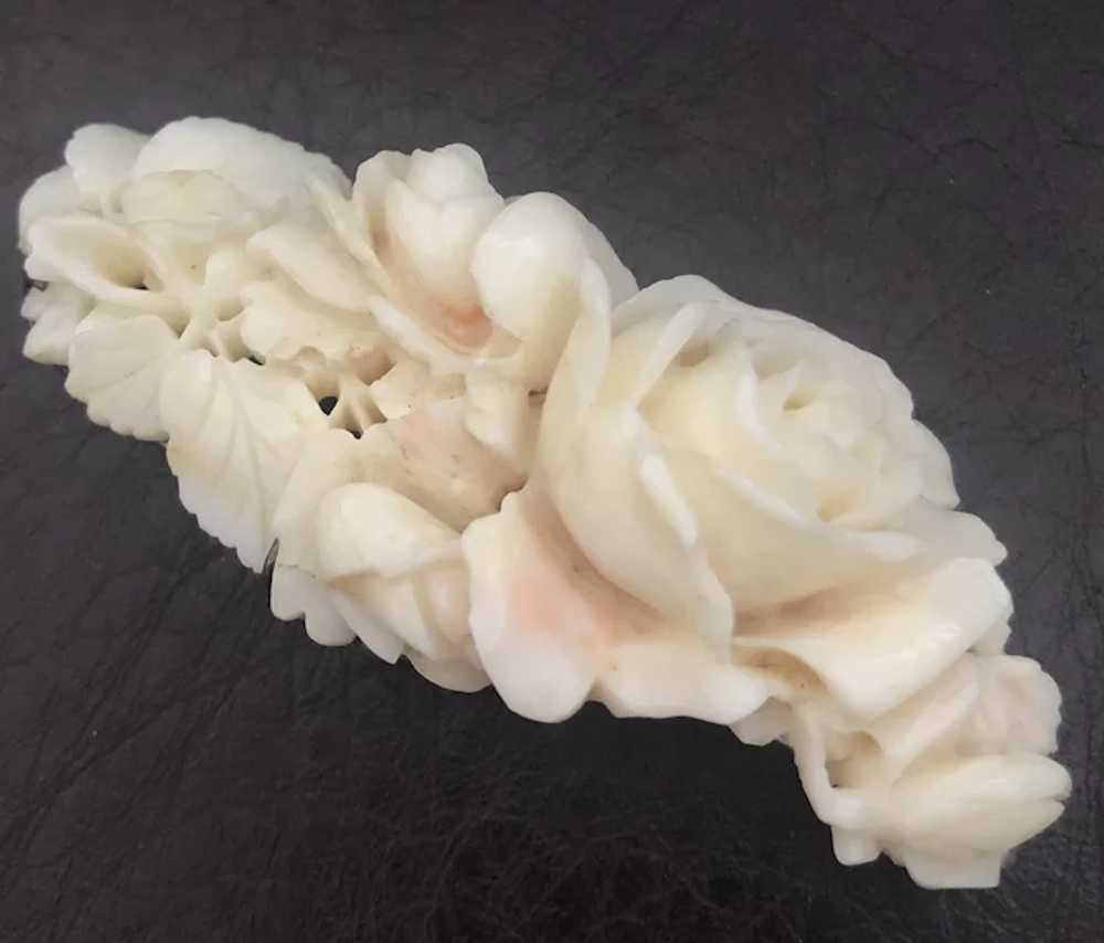 Incredible Hand Carved Natural Angel Skin Coral F… - image 3