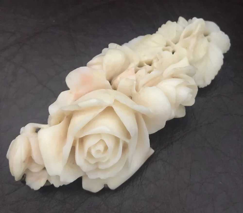 Incredible Hand Carved Natural Angel Skin Coral F… - image 4