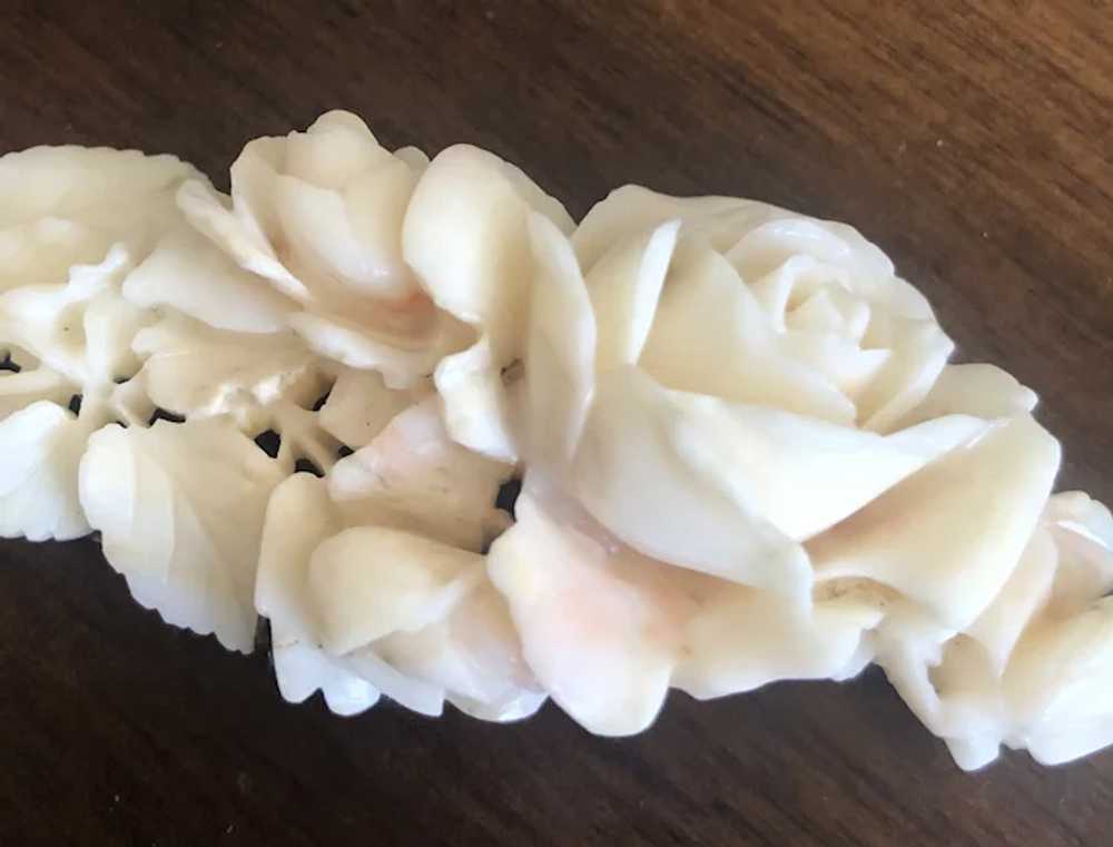 Incredible Hand Carved Natural Angel Skin Coral F… - image 9