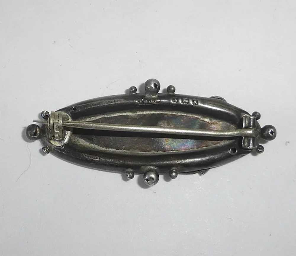 Victorian Sterling & Gold 'Good Wishes' Sentiment… - image 6