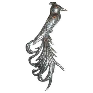 Danecraft Designer Sterling Large Exotic Bird Pin