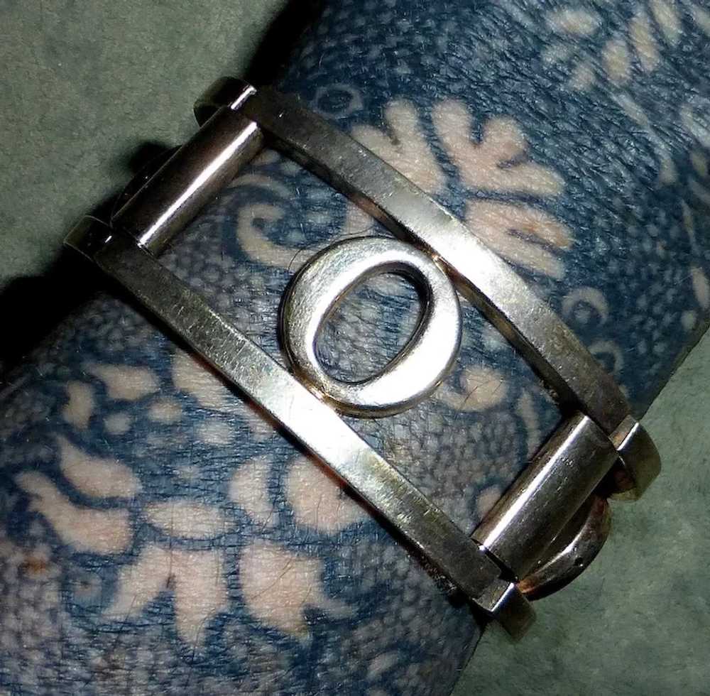 Mid-Century Mod Sterling Silver Bracelet - image 2