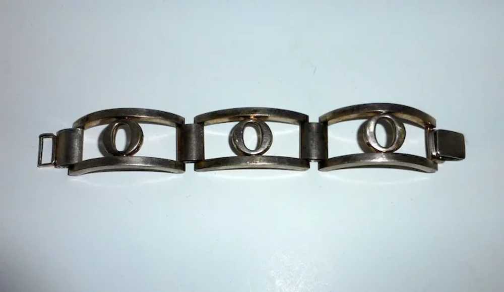 Mid-Century Mod Sterling Silver Bracelet - image 8