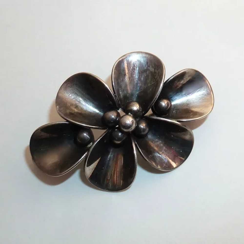 Mid-Century Modernist Sterling Pin NE From - image 3