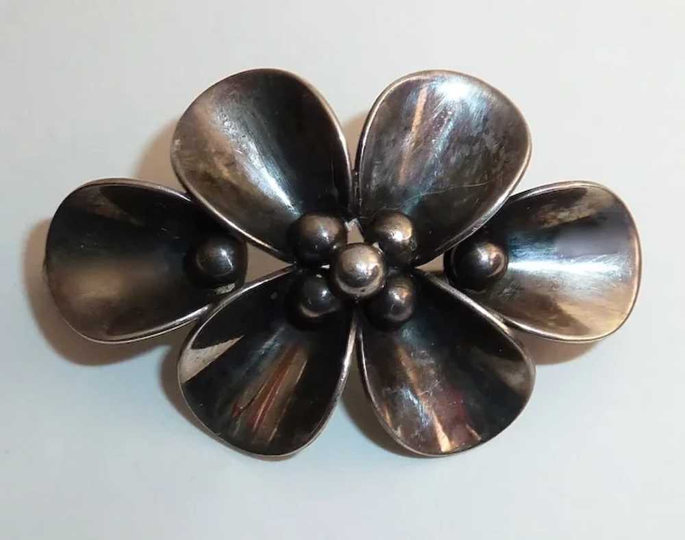 Mid-Century Modernist Sterling Pin NE From - image 8