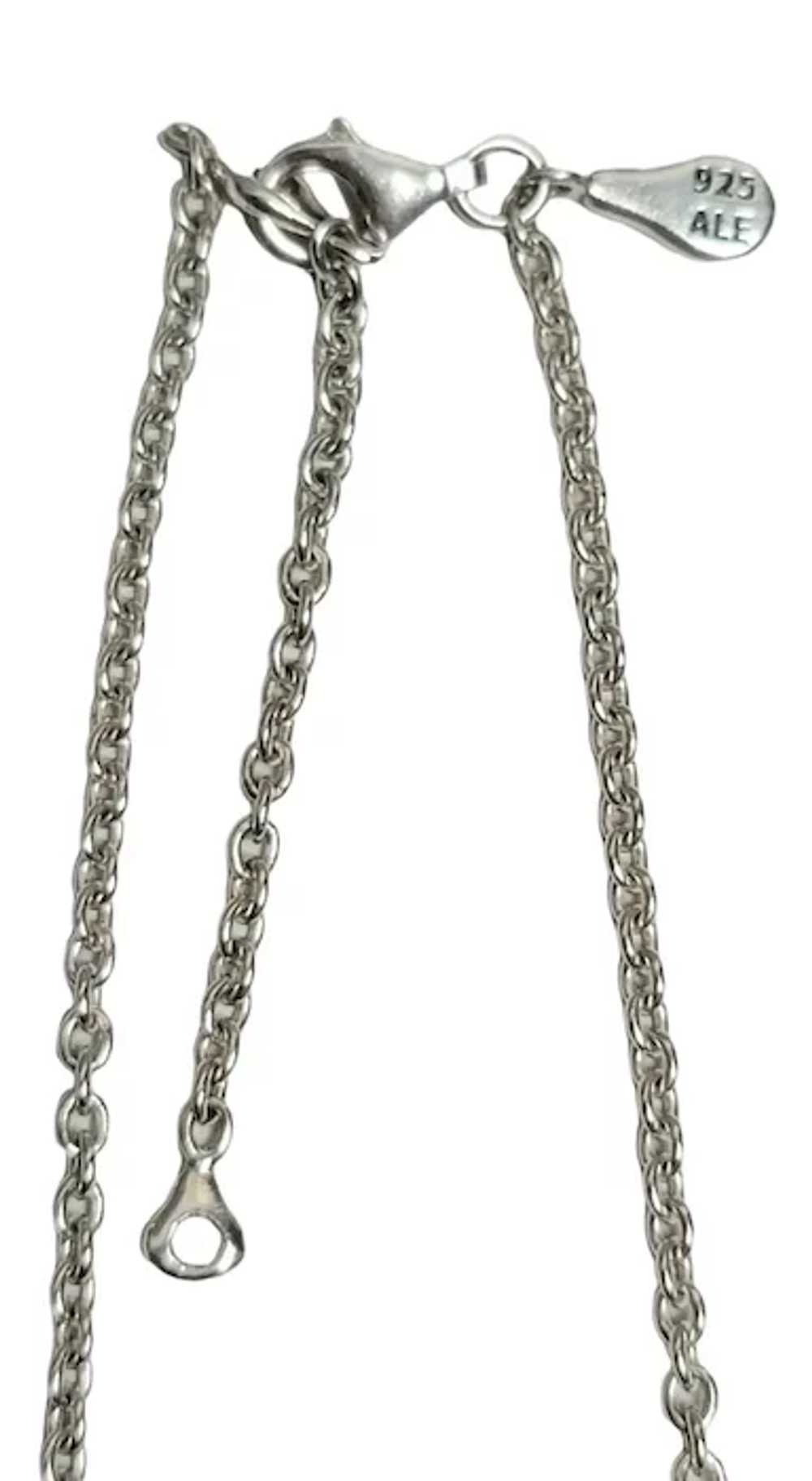 Pandora Sterling Silver Chain Necklace, Signed,  … - image 5