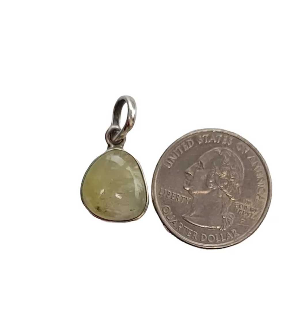 Sterling Silver 925 Stone Drop  Pendant - image 2