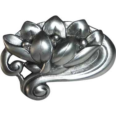 Viking Craft Sterling Water Lily Pin - image 1