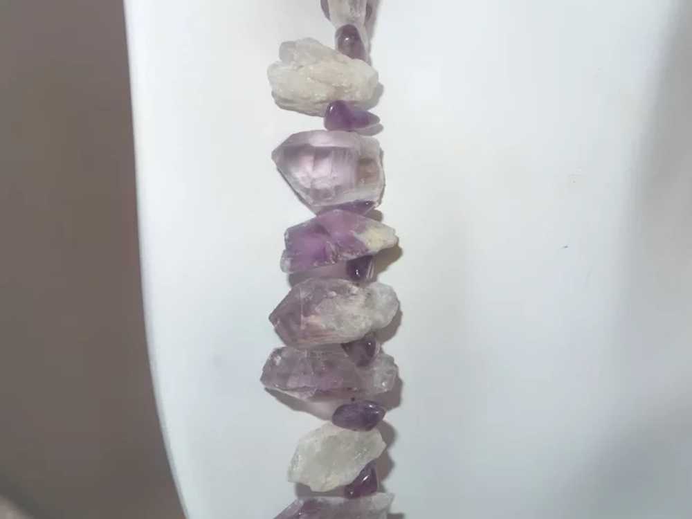 Amethyst and Quartz Necklace with Sterling Silver - image 4