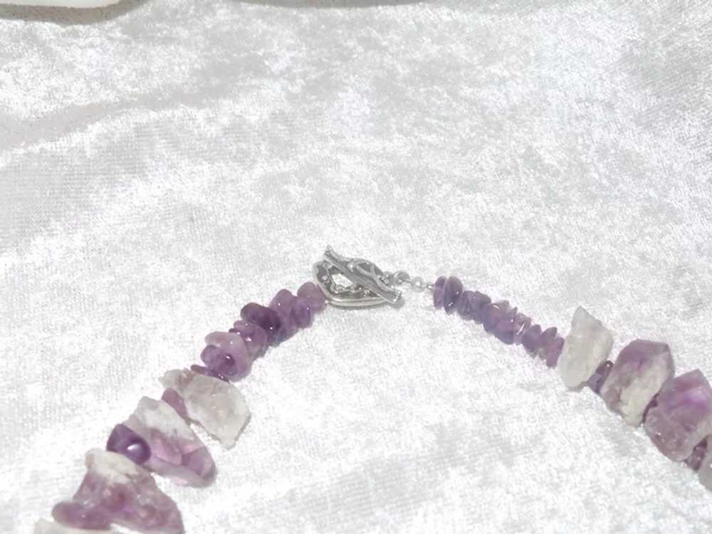 Amethyst and Quartz Necklace with Sterling Silver - image 5