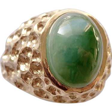 JADEITE (100% Natural) 10.50ct. in 14K Ring - image 1