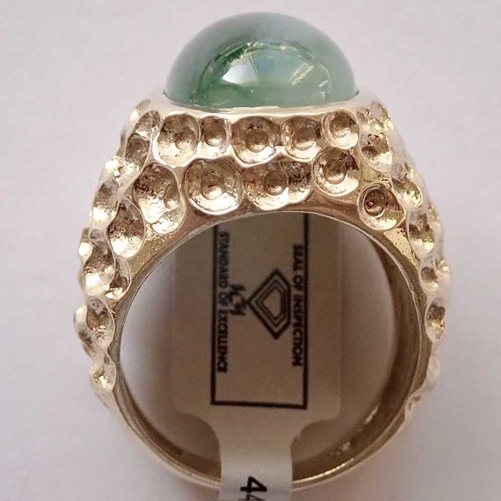 JADEITE (100% Natural) 10.50ct. in 14K Ring - image 4