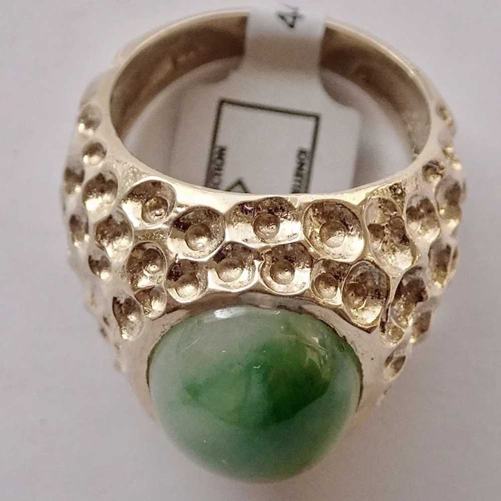 JADEITE (100% Natural) 10.50ct. in 14K Ring - image 5