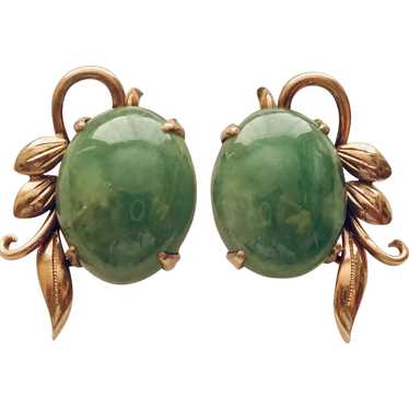 JADEITE EARRINGS, Natural 100% & Perfect Matched … - image 1