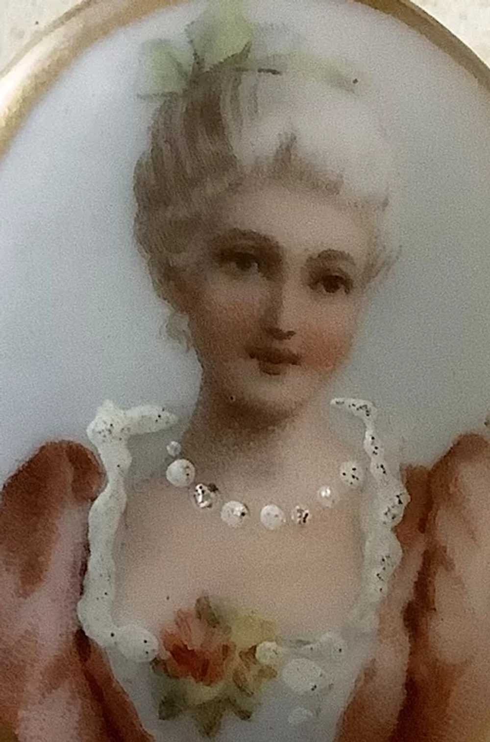 Victorian portrait brooch - image 3