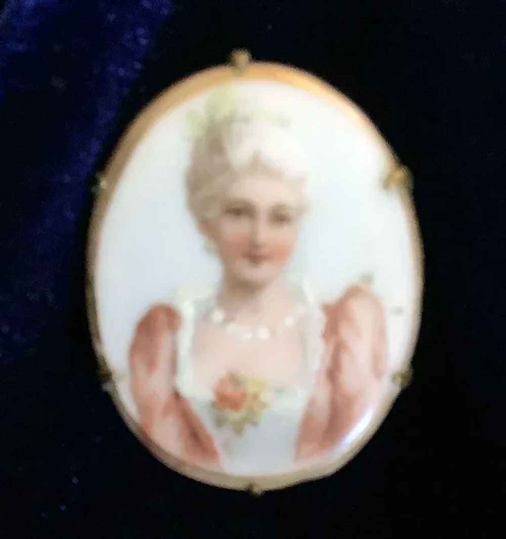 Victorian portrait brooch - image 5
