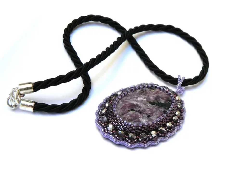 Purple Passion original handcrafted bead embroide… - image 3