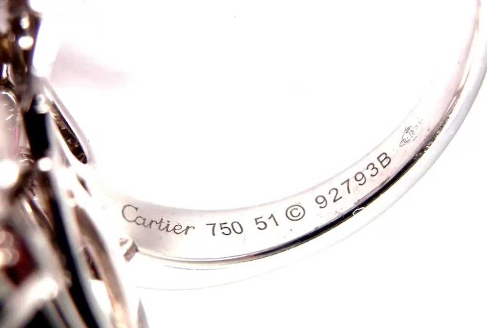 CARTIER Sorbet 18k Gold Diamond Pink Quartz Tourm… - image 6