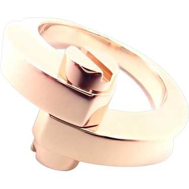 Authentic! Cartier Menotte 18k Rose Gold Band Ring