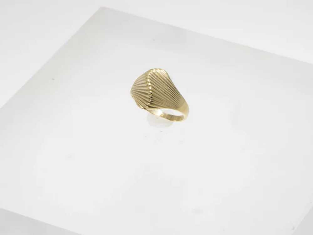Vintage Gold Wave Form Ring - image 6
