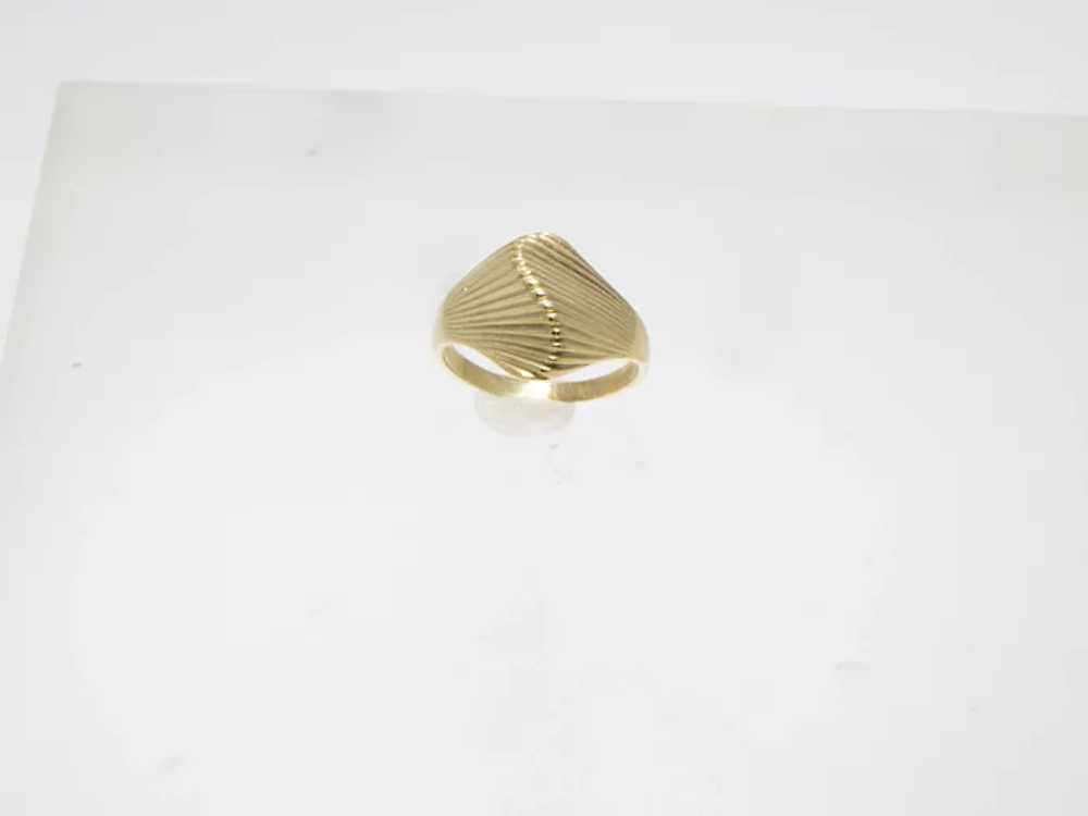 Vintage Gold Wave Form Ring - image 7