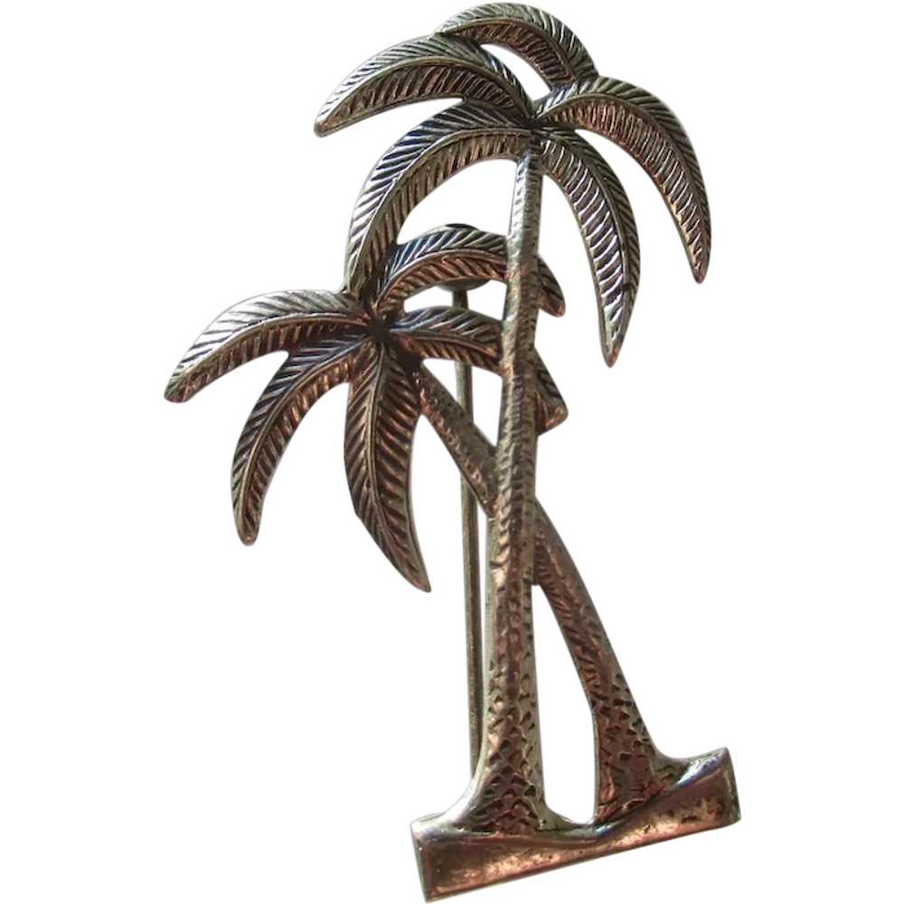 Vintage Palm Tree Figural Sterling Silver 1940's … - image 1