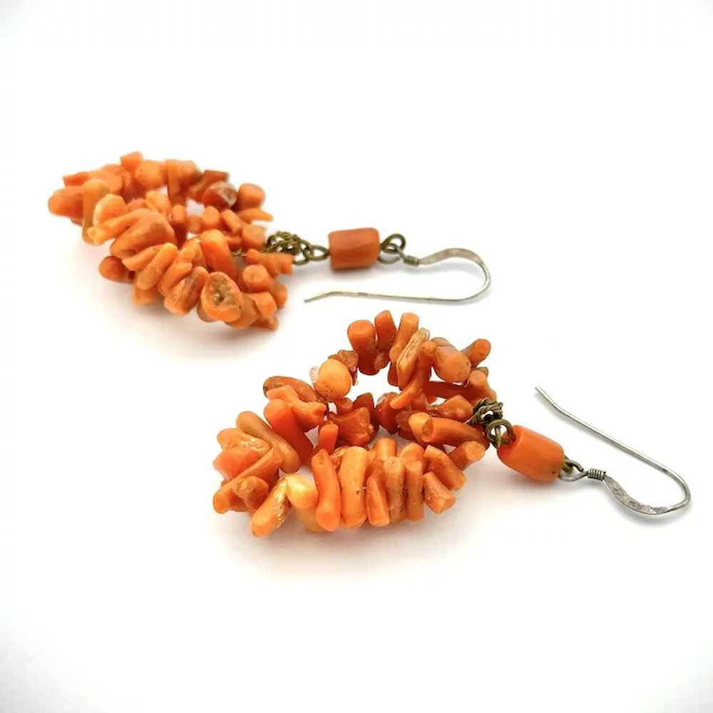 Ladies Victorian coral earrings. - image 3