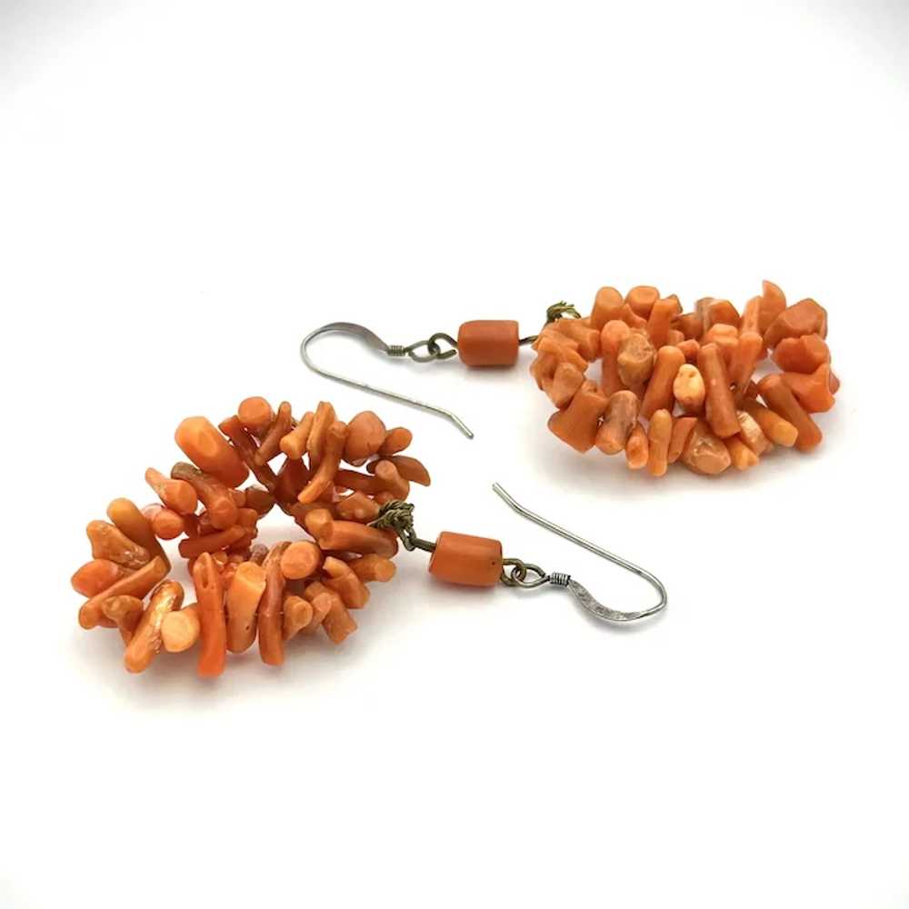 Ladies Victorian coral earrings. - image 4