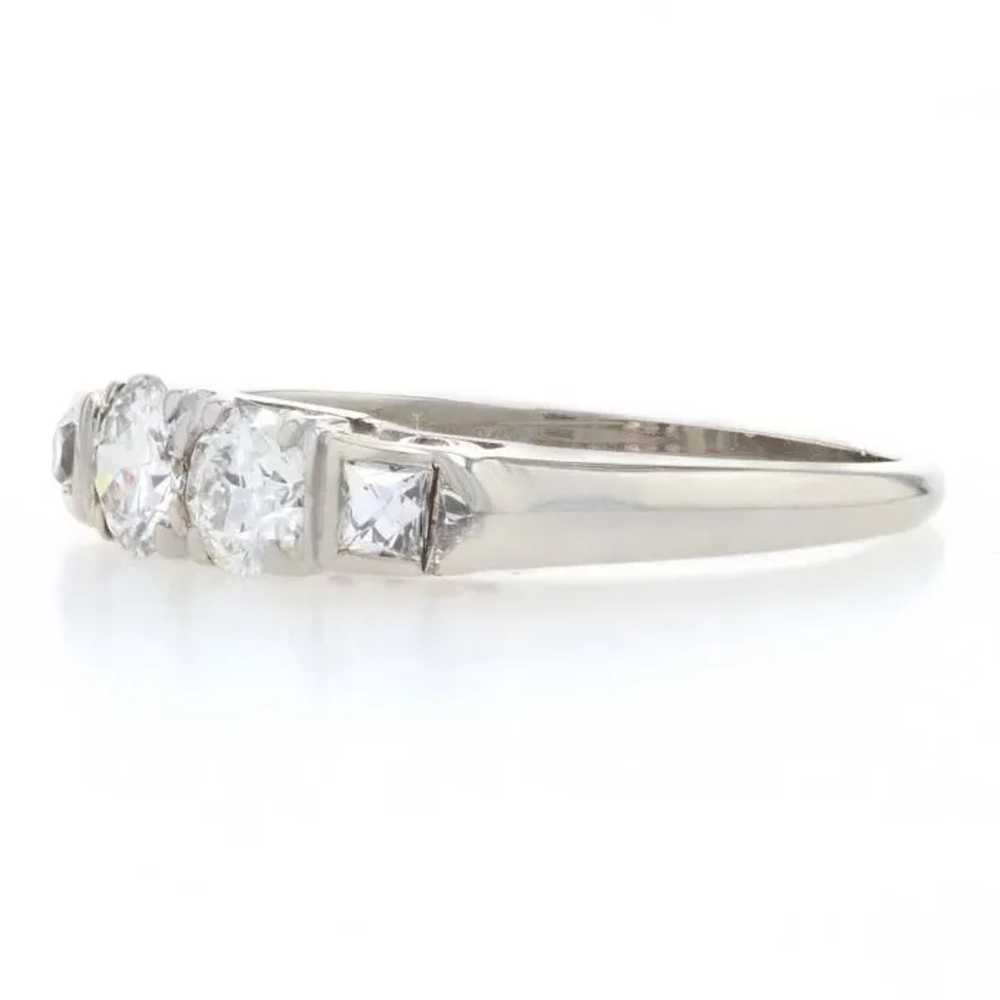 Art Deco Diamond Ring -14k Gold Two-Stone w/ Acce… - image 3