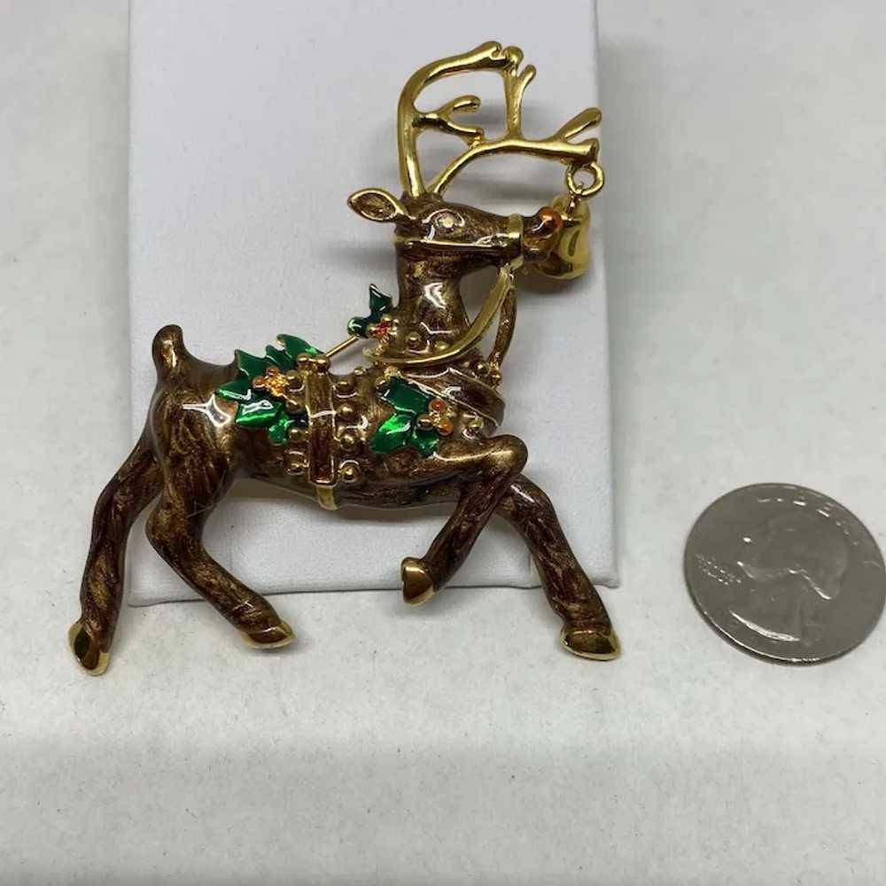 Adorable large Rudolph the Reindeer pin - image 12
