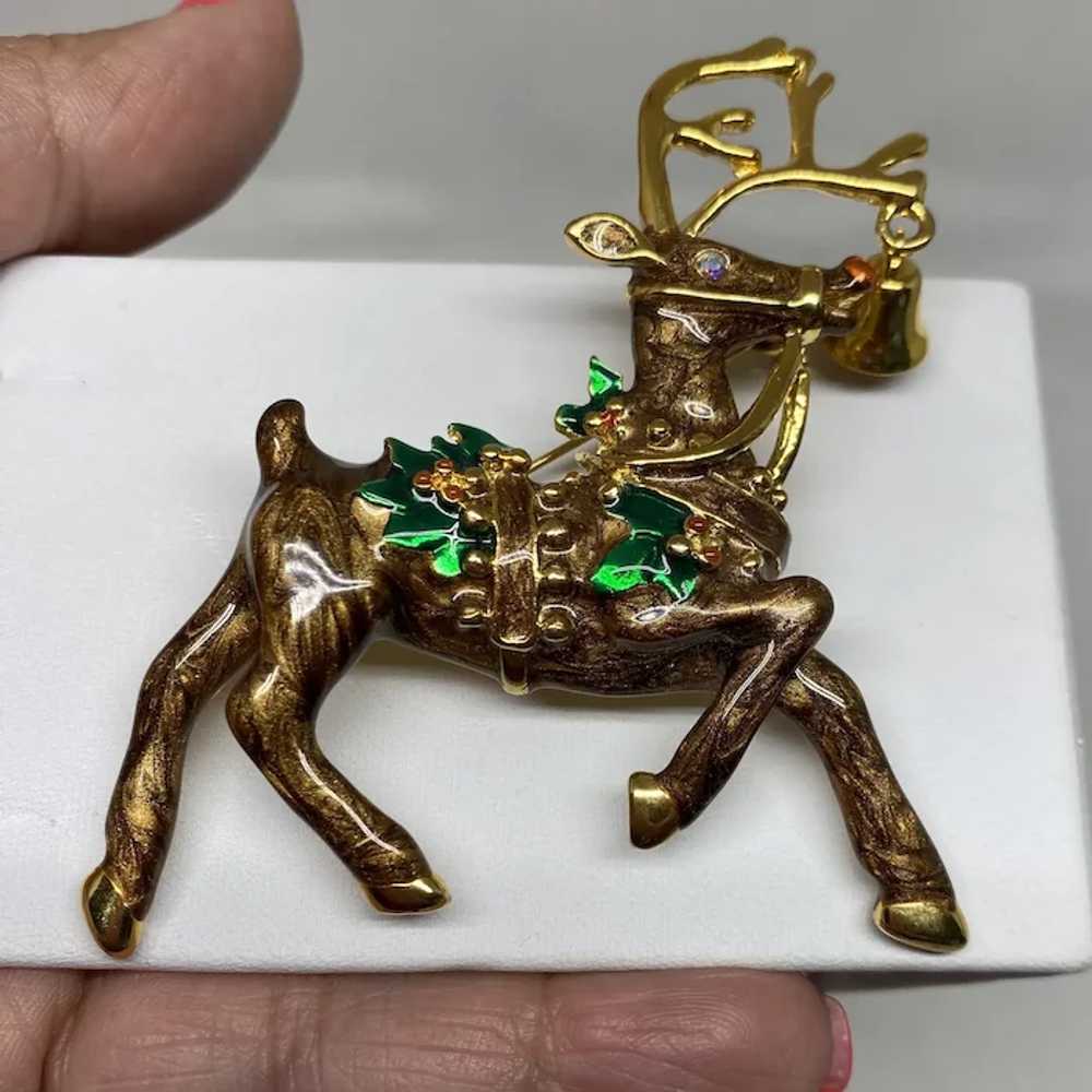 Adorable large Rudolph the Reindeer pin - image 2