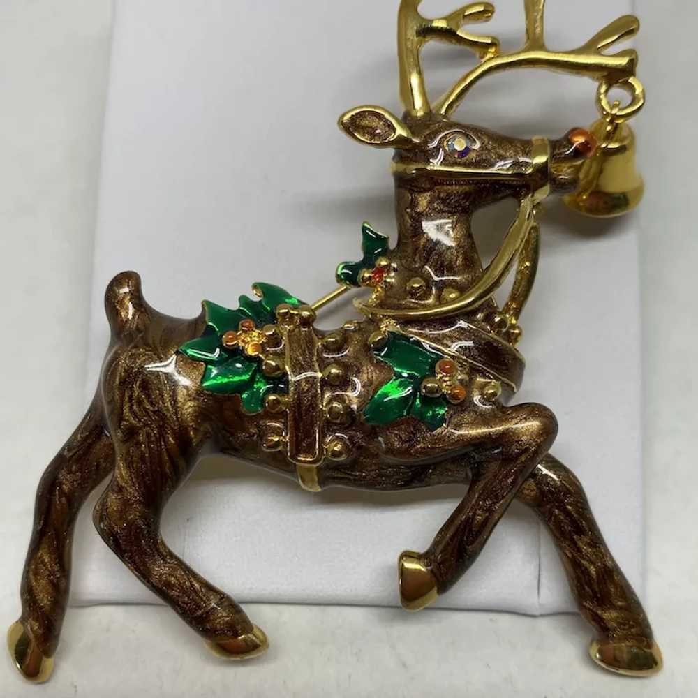 Adorable large Rudolph the Reindeer pin - image 6