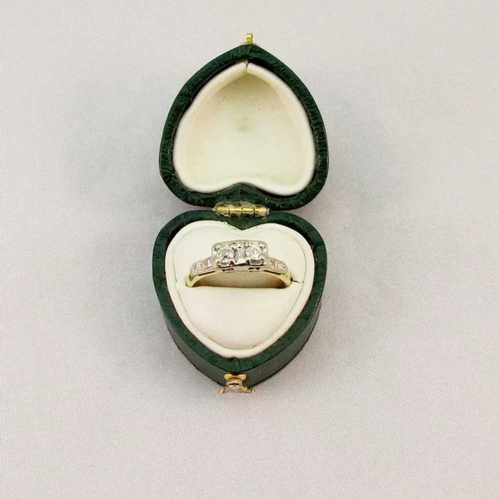Vintage Double Diamond Ring - image 3