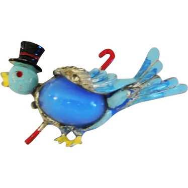 Mr. Bluebird brooch from the “Mr. and Mrs. Bluebi… - image 1