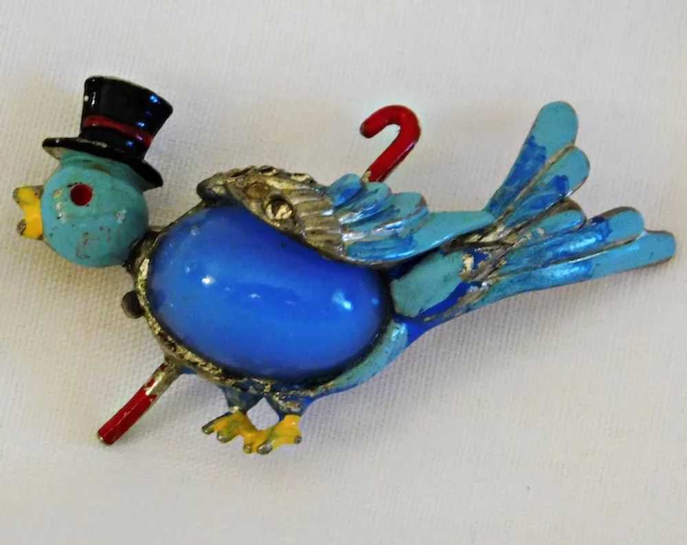 Mr. Bluebird brooch from the “Mr. and Mrs. Bluebi… - image 2