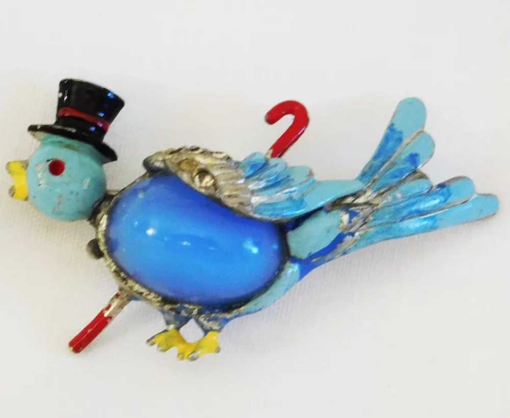 Mr. Bluebird brooch from the “Mr. and Mrs. Bluebi… - image 3