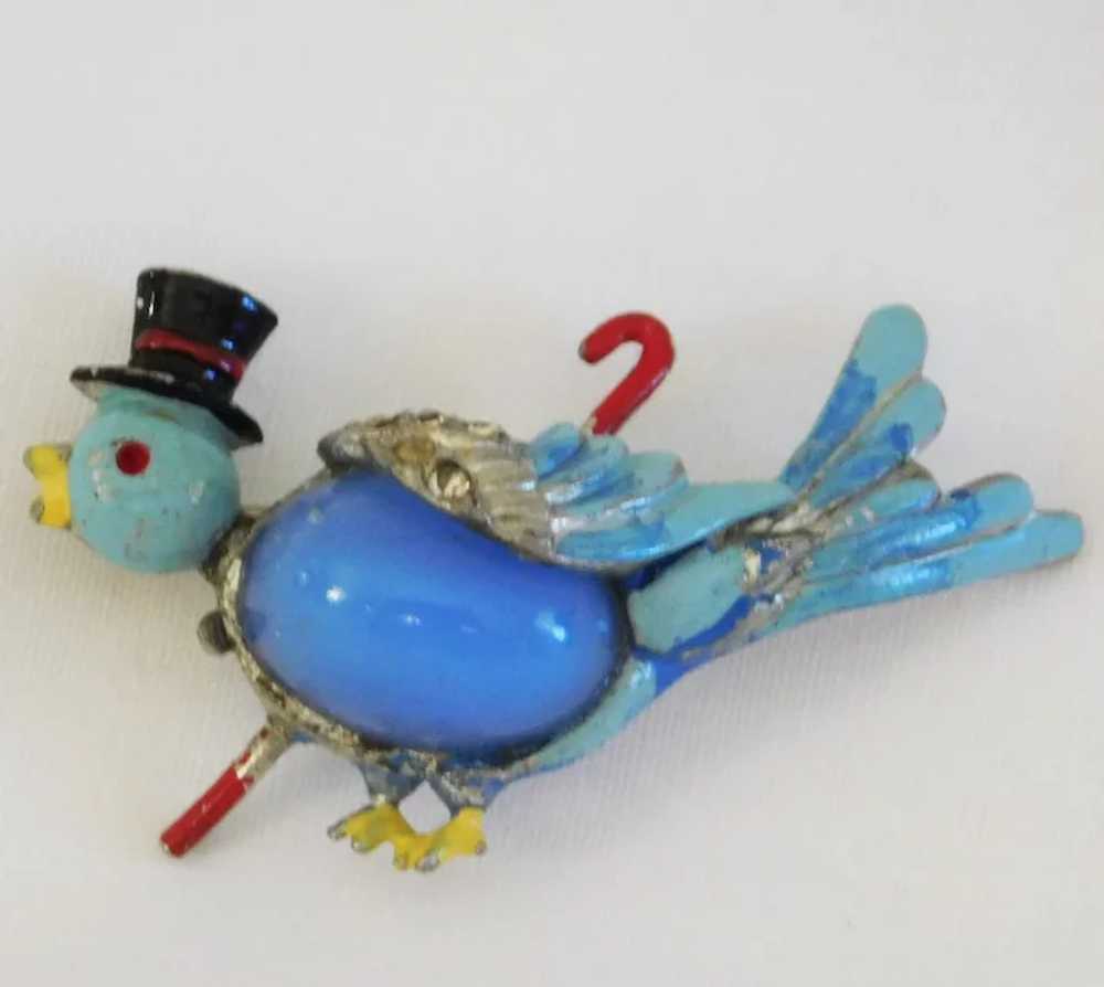 Mr. Bluebird brooch from the “Mr. and Mrs. Bluebi… - image 4