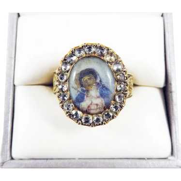 WOWEE!  Russian 1.55 Ct. TW Diamond/Vellum Miniat… - image 1