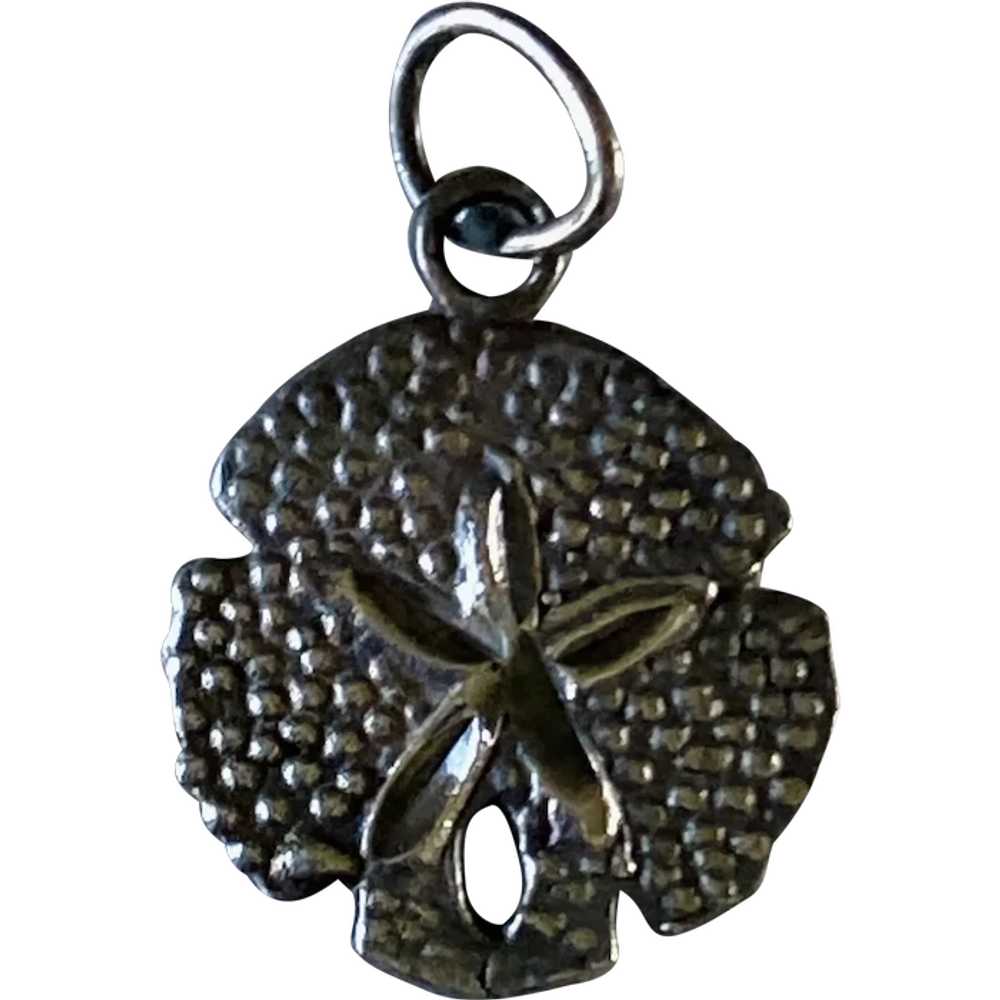 Sterling Silver Sand Dollar Charm - image 1