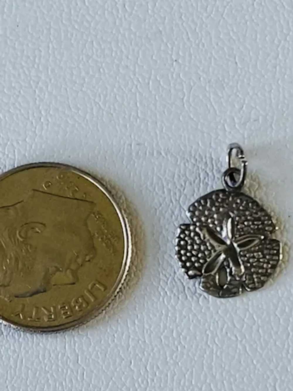 Sterling Silver Sand Dollar Charm - image 4