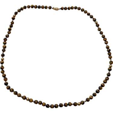 Louis Vuitton Necklace Fine Jewelry Tiger Eye Limited Edition 14K Gold