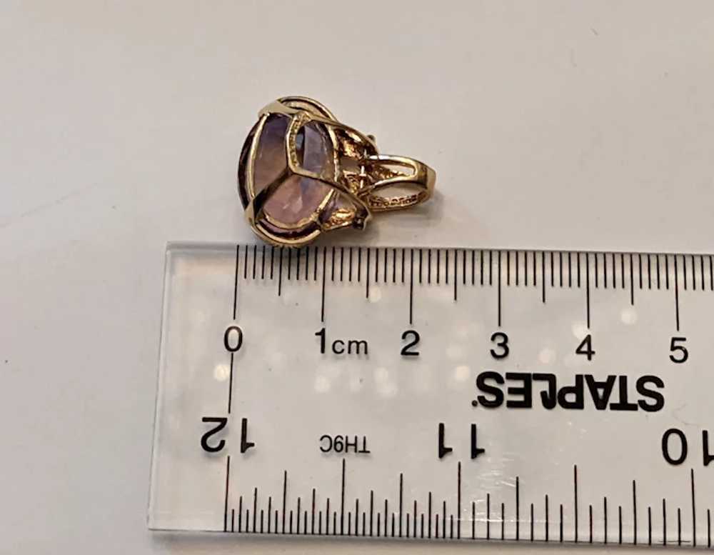 Vintage Amethyst And 14k Gold Pendant - image 8