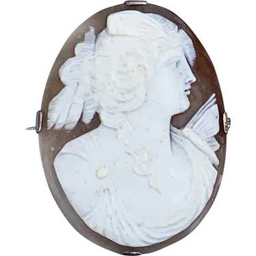 Large 9 carat shell cameo, Victorian